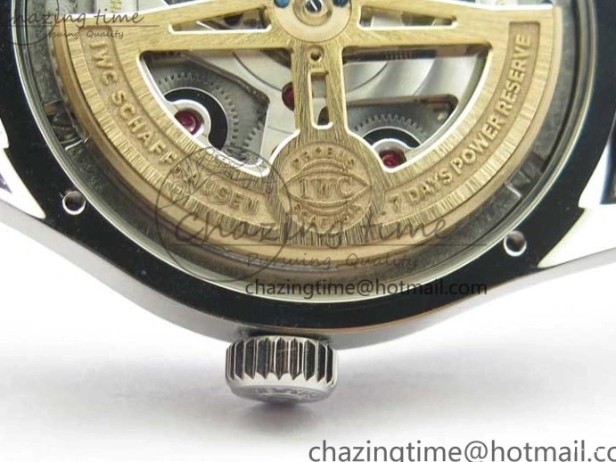 MIROTIME 0314 Portugieser Perpetual Calendar IW503301 V9F 1:1 Best Edition Silver Dial on Black Leather Strap A EyeCatching 7116